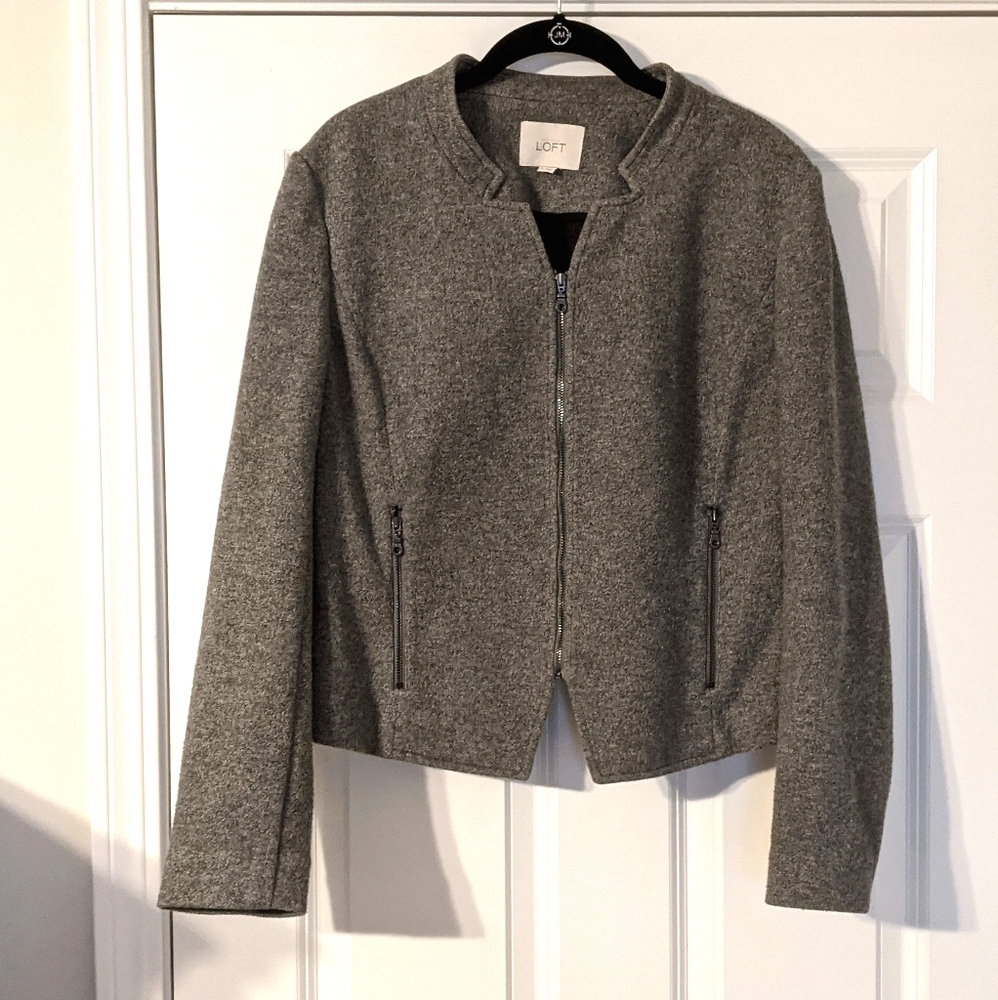 Loft gray Blazer in wool - Picture 1 of 7